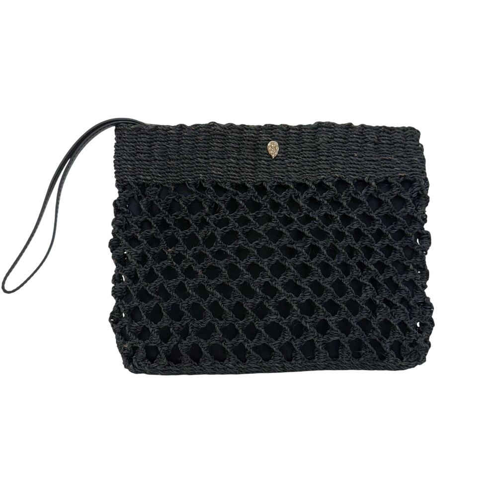 Helen Kaminski Woven Raffia Clutch Bag Large Envelope